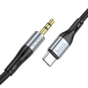 Кабель Hoco UPA22 Audio AUX 3.5mm to Type-C (1м) [Black]